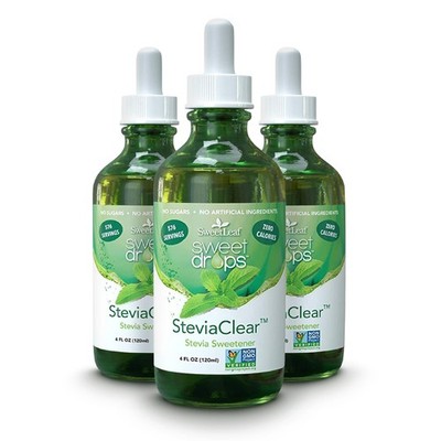 SweetLeaf SteviaClear Sweet Drops  Stevia Liquid Drops Sweetener, Pure Stevia