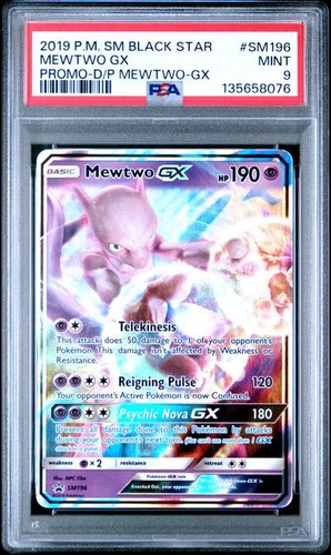 Mewtwo-GX graded PSA 9 for sale on eBay