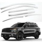 Chrome Side Window Visors Wind Deflector 6p for 2026 KIA SORENTO Sorento Hybrid