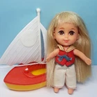 Vintage Mattel Liddle Kiddles LOLA LIDDLE Sailor Doll w/Outfit & TLC Sailboat