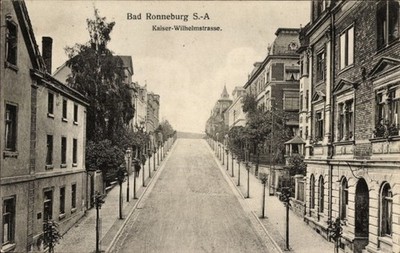 Postcard Ronneburg in Thuringia, Kaiser Wilhelmstraße - 5090151