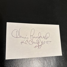 Chris Burford (Stanford 2X All-Amer.)’60-67 Texans/Chiefs,2X AFL Champs,KCC HOF