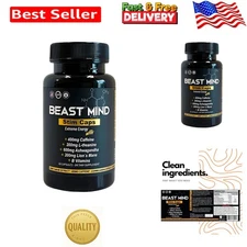 Natural Energy Boost with Beast Mind Extreme Pills: 60 Capsules of Pure Focus