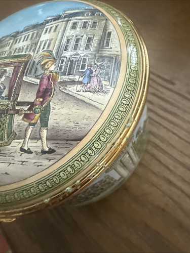 Halcyon Days Enamels-Rare Trinket Music Box. Joy To The World. Limited To 100 - Picture 3 of 17