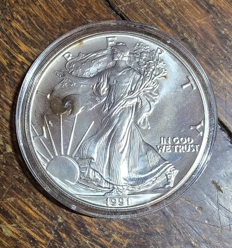 1991 $1 American Silver Eagle Dollar - Brilliant Uncirculated