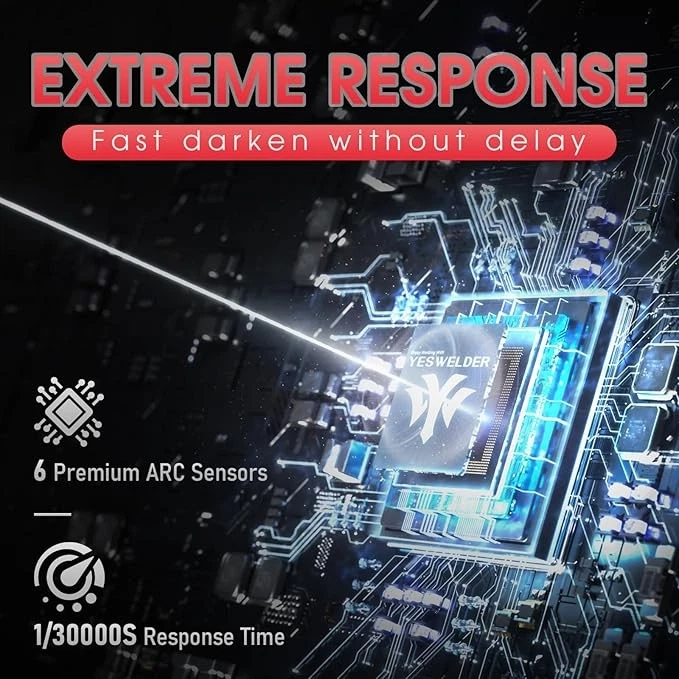 Capacete de solda visão panorâmica escurecimento automático, visão grande/máscara soldadora cor verdadeira - Imagem 4 de 4