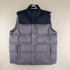 L.L. Bean Mountain Classic Down Vest Men's XL Tall Gray Pertex Downtek