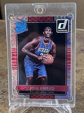 2014-15 Panini Donruss Rated Rookie Joel Embiid #203 Swirlorama Rookie Card RC. rookie card picture