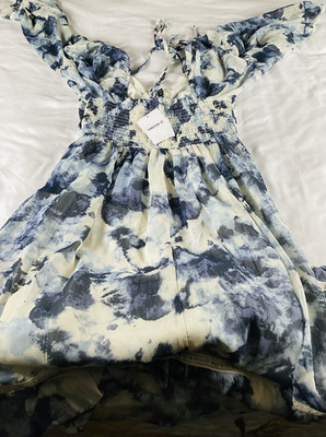 blue and white tie dye maxi dress Maxi Dress Blue and White Tie Dye Eliony