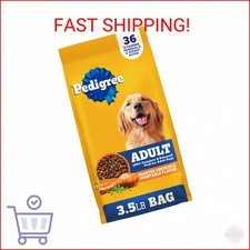 Pedigree Adult Dry Dog Food, Complete Nutrition, Roasted Chicken  Vegetable Fla