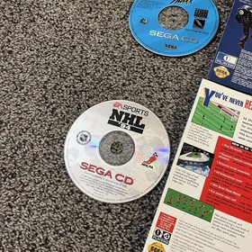 Lot Of 4 Sega CD 2 DISC ONLY Games (Microcosm, Sewer Shark, NHL 94, FIFA Soccer)