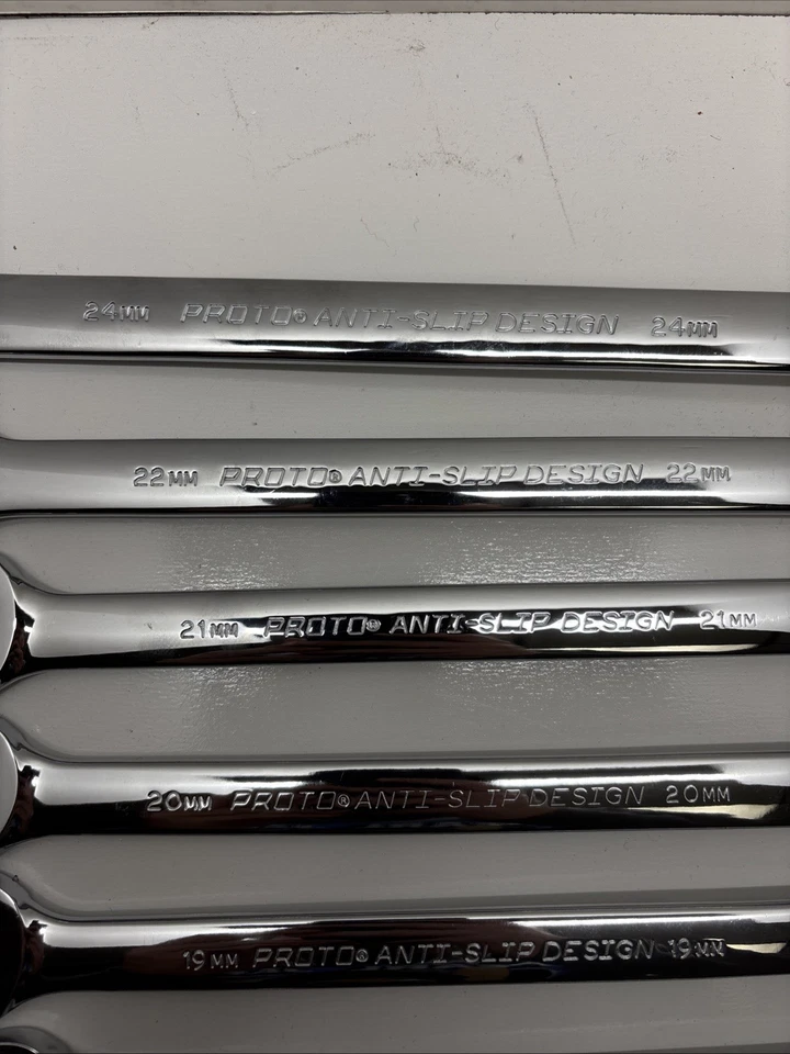 13 Piece Proto Anti-Slip Design Wrenches 9MM-24MM Read For Sizes)  - Image 3 of 4