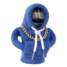 Funny Gear Shift Hoodie Cover, Car Shifter Knob Sweatshirt, Universal Blue