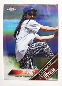 2016 Topps Chrome First Pitch Steve Aoki #FPC-11 Rookie Card Rc Refractor