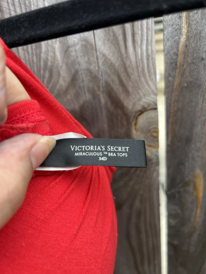 Victoria’s Secret Miraculous Sujetador Top Mini Vestido 34 C Romántico Rojo Amor Scrunch Foto 2 de 3