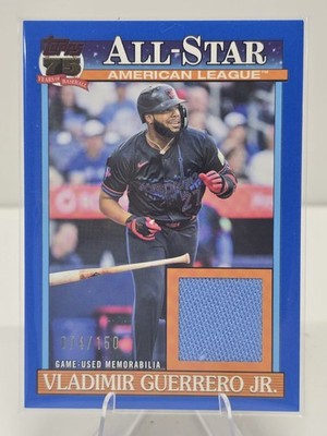 2026 Topps All Star Relics Blue #91ASR-V6 Vladimir Guerrero Jr. Jays SN 027/150