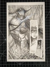 Original Art Beauty & The Beast #2 Page 6 Tommy Castillo Signed Grimm Fairy Tale