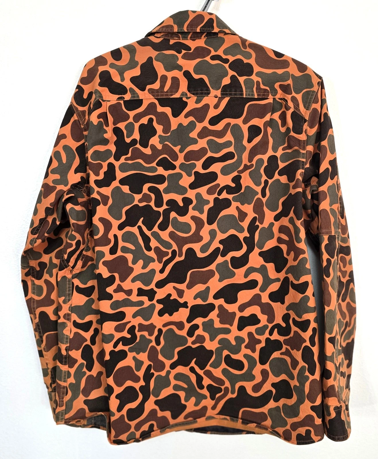 ALASKAN HARDGEAR AKHG Stone Run Overshirt Bright Orange Duck Camoflauge mens M - product detail image 5