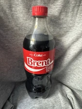 Share A Coke with   Brent   2025 Personalized Gift Coca Cola Bottle 20oz