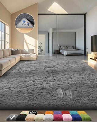 6x9 Area Rugs, Upgrade Non-Slip Fluffy Soft Rugs for Living Room, Large Shag ...