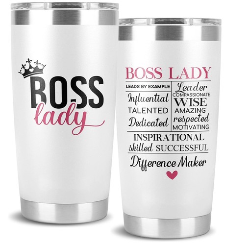 Boss Lady Gifts for Women Boss Day Gifts for Women Tumbler Cup Gifts for Boss...