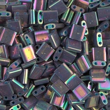 TL-1898, Op PURPLE GRAY Rain Luster, 5g, Miyuki Tila, 2 hole, 5x5x1.9mm, (wt81)