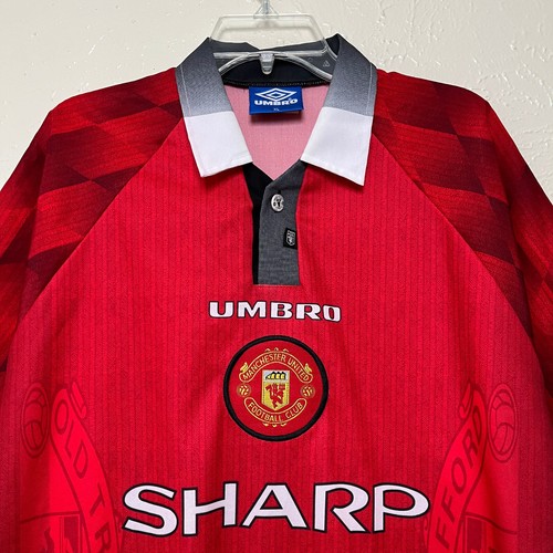 Camiseta de Colección Umbro Manchester United Para Hombre XL Roja Fútbol Premier League 96-97 - Imagen 7 de 16