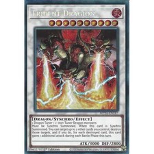 MP24-EN147 Trident Dragion : Prismatic Secret Rare Card : 1st Edition : YuGiOh