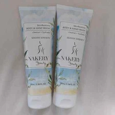 2 Nakery Beauty Hand Body wash Seaside Serenity 3.38 oz sealed