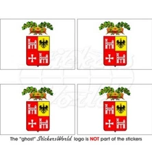 ASCOLI PICENO Province Flag ITALY 50mm Helmet Car Decal x4 Stickers Vinyl