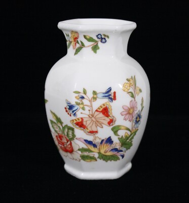 RARE! VINTAGE AYNSLEY COTTAGE GARDEN PATTERN SMALL VASE NEW