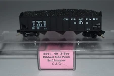 N Scale Roundhouse Chesapeake & Ohio 3-Bay Hopper 73240 C46407