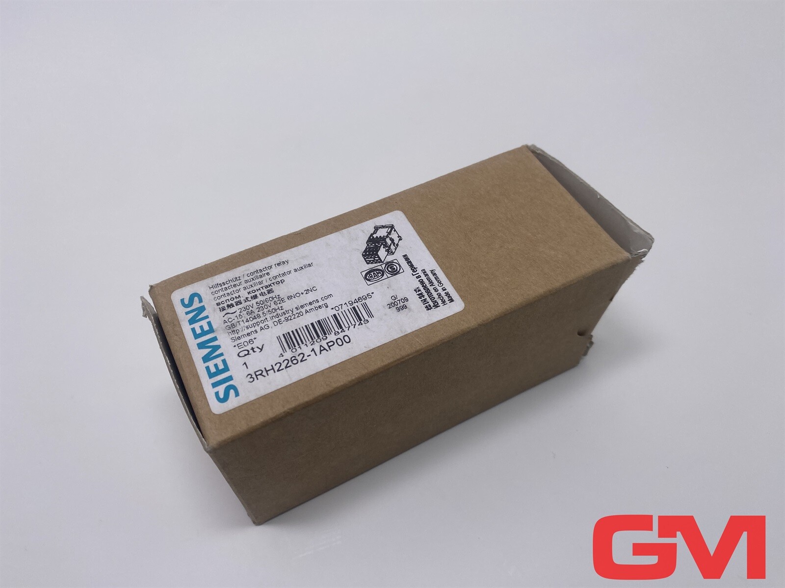 Siemens Auxiliary Relay 3RH2262-1AP00 Contactor Relay 230V 50/60Hz 6NO + 2NC