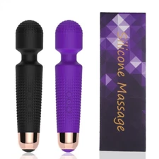 Vibrator Wand Massage Handheld USB Full Body 12 Speed cordless Motor For Women