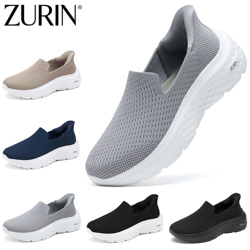ZURIN Women's Walking Shoes Slip On Casual Running Workout Athletic Gym Sneakers