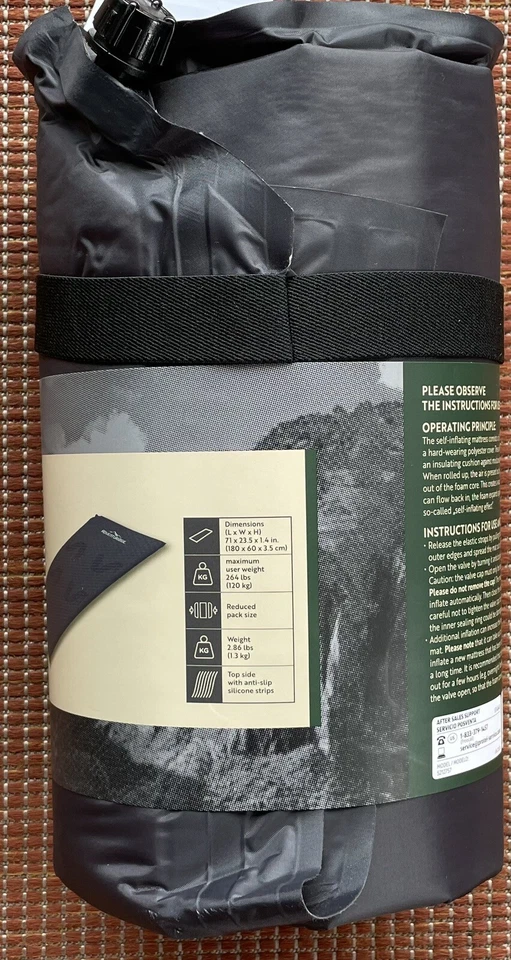 Adventuridge Selbstaufblasende Camping Backpacking Isomatte Pad - Bild 2 von 4