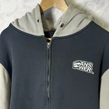 Answer Racing Hoodie Sweatshirt Mens 2XL 26x29.5 Black Y2k Motocross