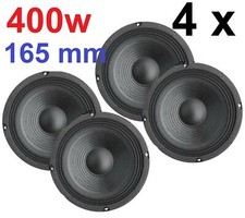 pz. 4 WOOFER 400w 6,5" 16,5 CM 165 PREDISPOSIZIONI SPORTELLO AUTO o x casse acus
