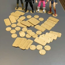 50 PCS Display Stand BASE For 6'' GI Joe MARVEL DC MOTU Figures Toys Gift Golden