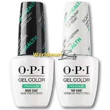 OPI GEL Nail Polish 0.5oz Color Gel Duo ProHealth Base Coat & Top Coat