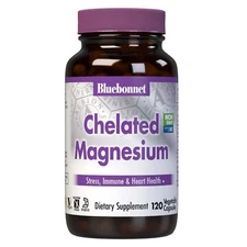 Bluebonnet Chelated Magnesium 120 Veg Capsules