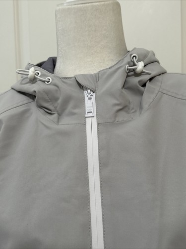 Nuage Waterproof Jacket Patch Pockets & Back Vent Light Grey M A391361 - Picture 7 of 8