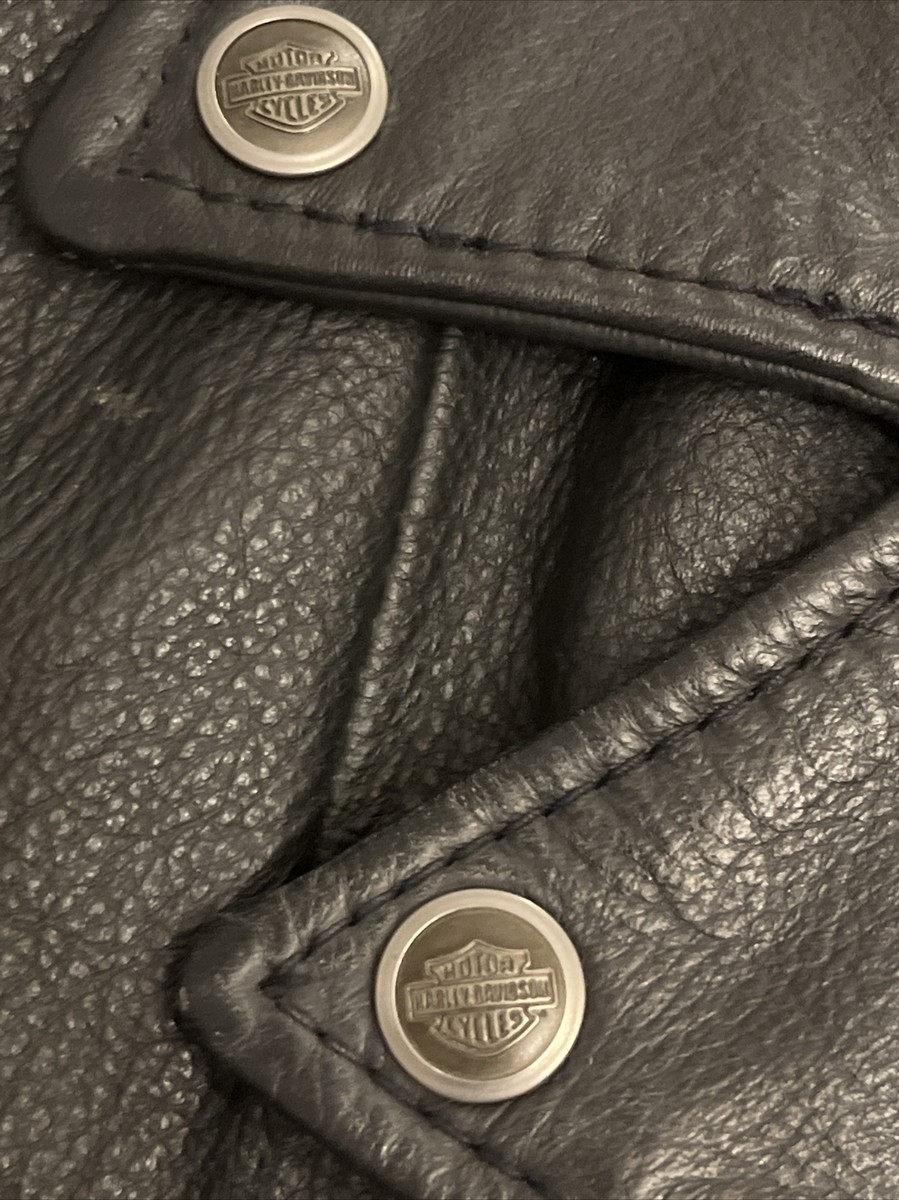 Womens Harley Davidson Genuine Leather Jacket M Zipper Moto Womens Harley Davidson Genuine Leather Jacket M Zipper Moto