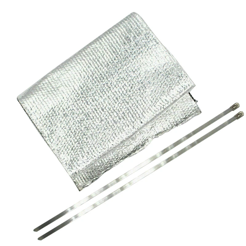Thermo-Tec 14150 Starter Heat Shield Reflective Mylar 7 x 22 Locking  Straps~ | eBay