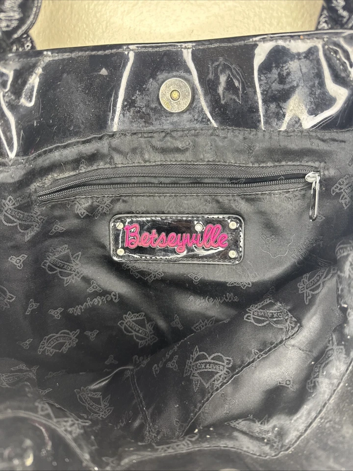 Betseyville By Betsey Johnson Pinup Bolso de Hombro, Monedero, Hobo, Bolso de Mano, Tote, Foto 3 de 4