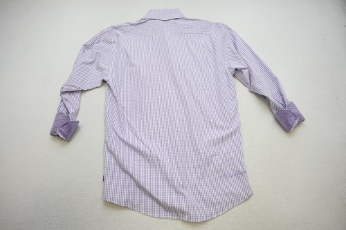 English Laundry Dress Shirt Plaid Flip Cuff Long Sleeve Mens 16 32/33 Large - Picture 11 of 11