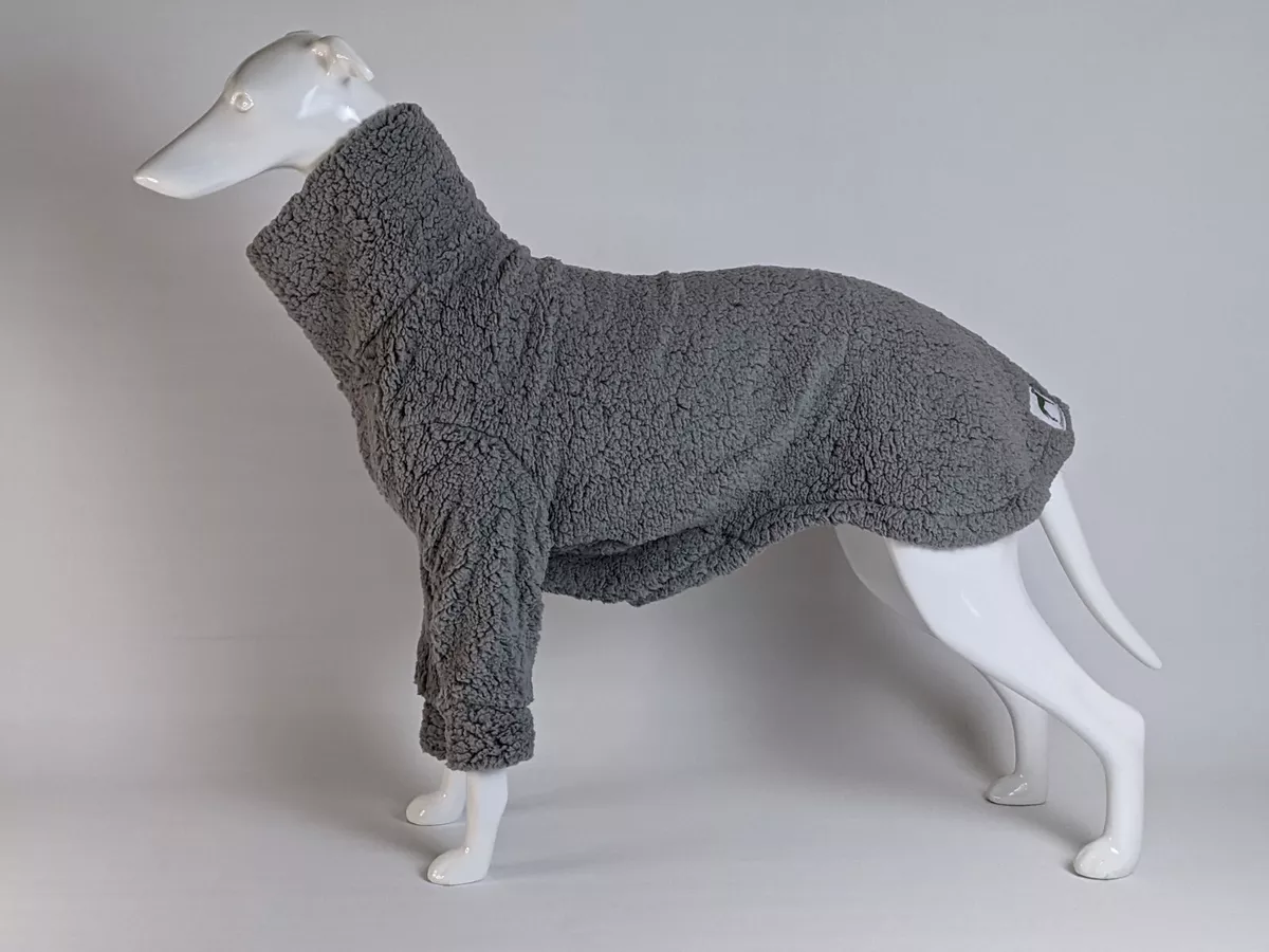 NEW GREATHOUNDS SHERPA FLEECE GREYHOUND LURCHER JUMPER 32