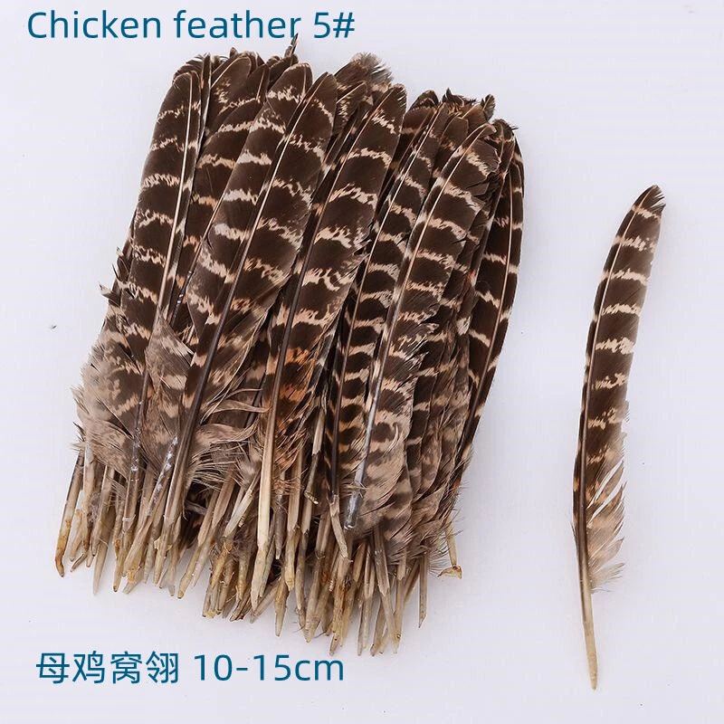 100pcs Natural Chicken Peacock Feathers Feather of Pheasant Tail DIY Jewelry - Image 4 of 4