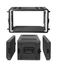 Diandian 6U Rack Case Shallow 12" Depth, 19" Rackmount Flight Cases, Watertig...