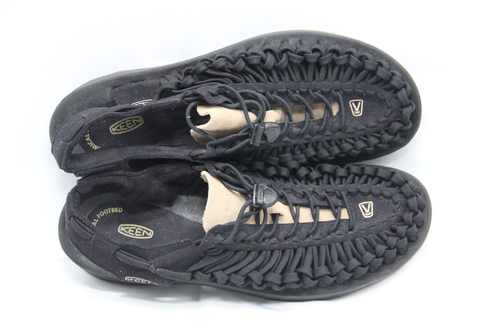 KEEN Uneek Sandali Uomo Taglia 11 5 Nero ParaCord Bungee Regolabile all’Acqua